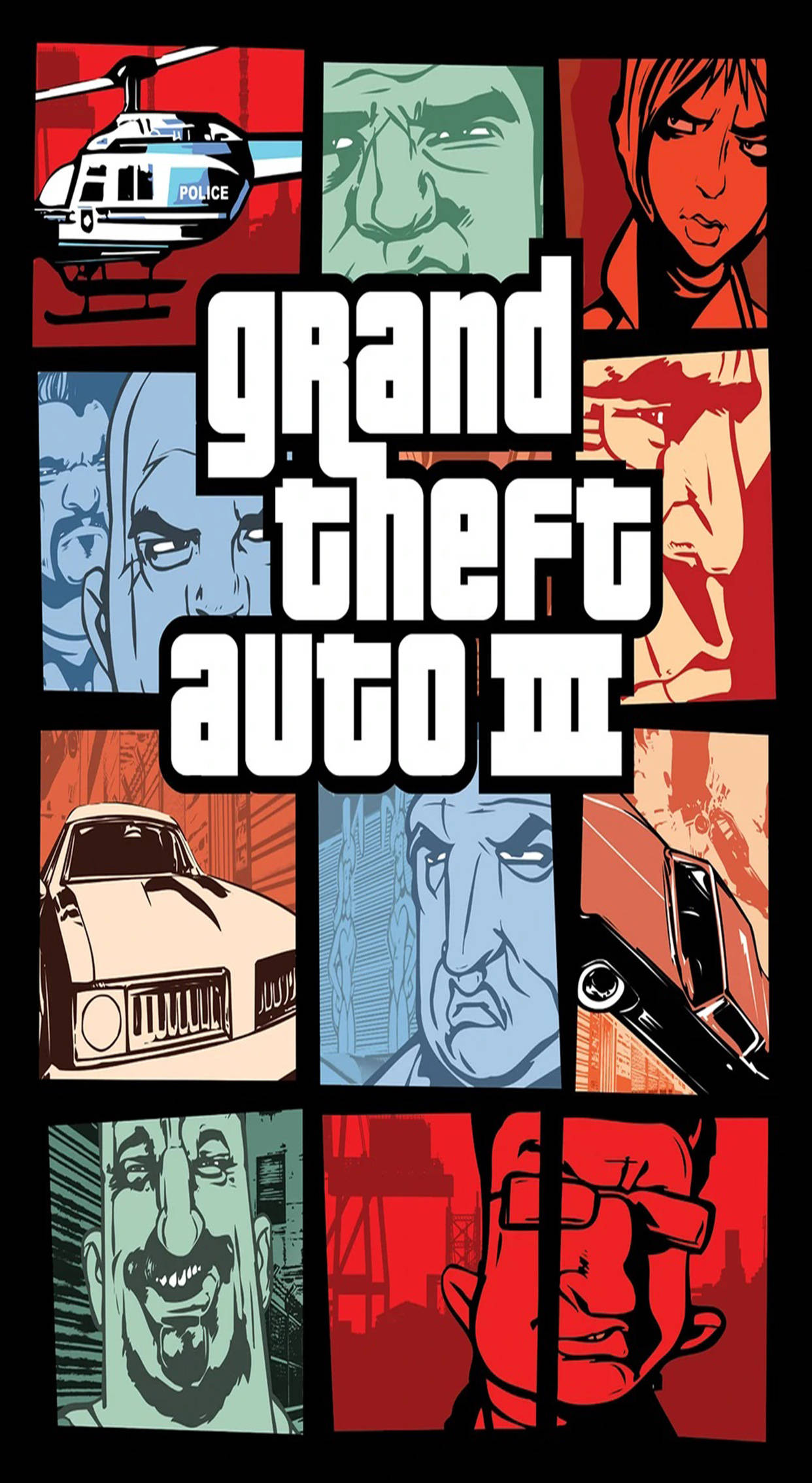 ملصق لعبة GTA iPhone III خلفية