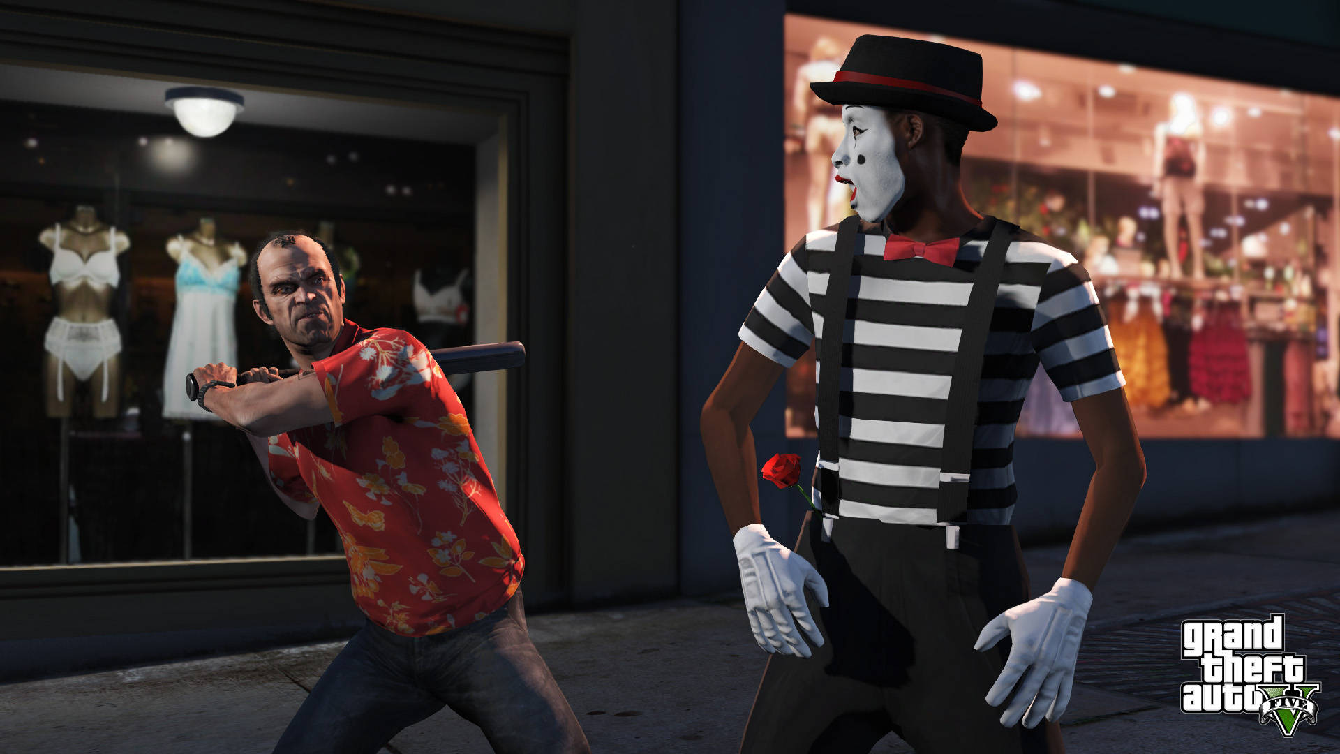 ميم مصدوم في لعبة GTA الرائعة خلفية