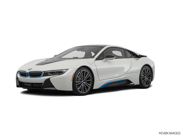 بي إم دبليو i8 أبيض منظر جانبي خلفية