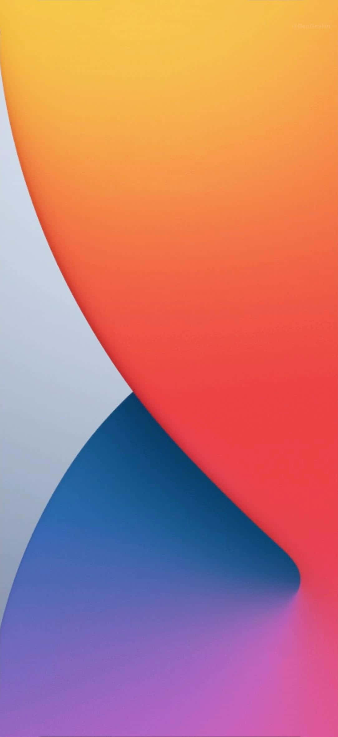 خلفية iOS 14 الملونة التجريدية القياسية خلفية