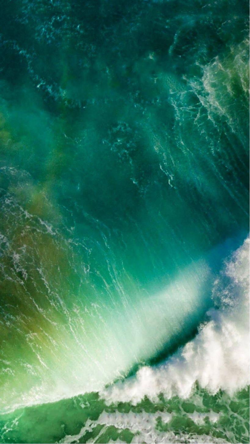 تصوير جوي لشلالات iOS 7 خلفية
