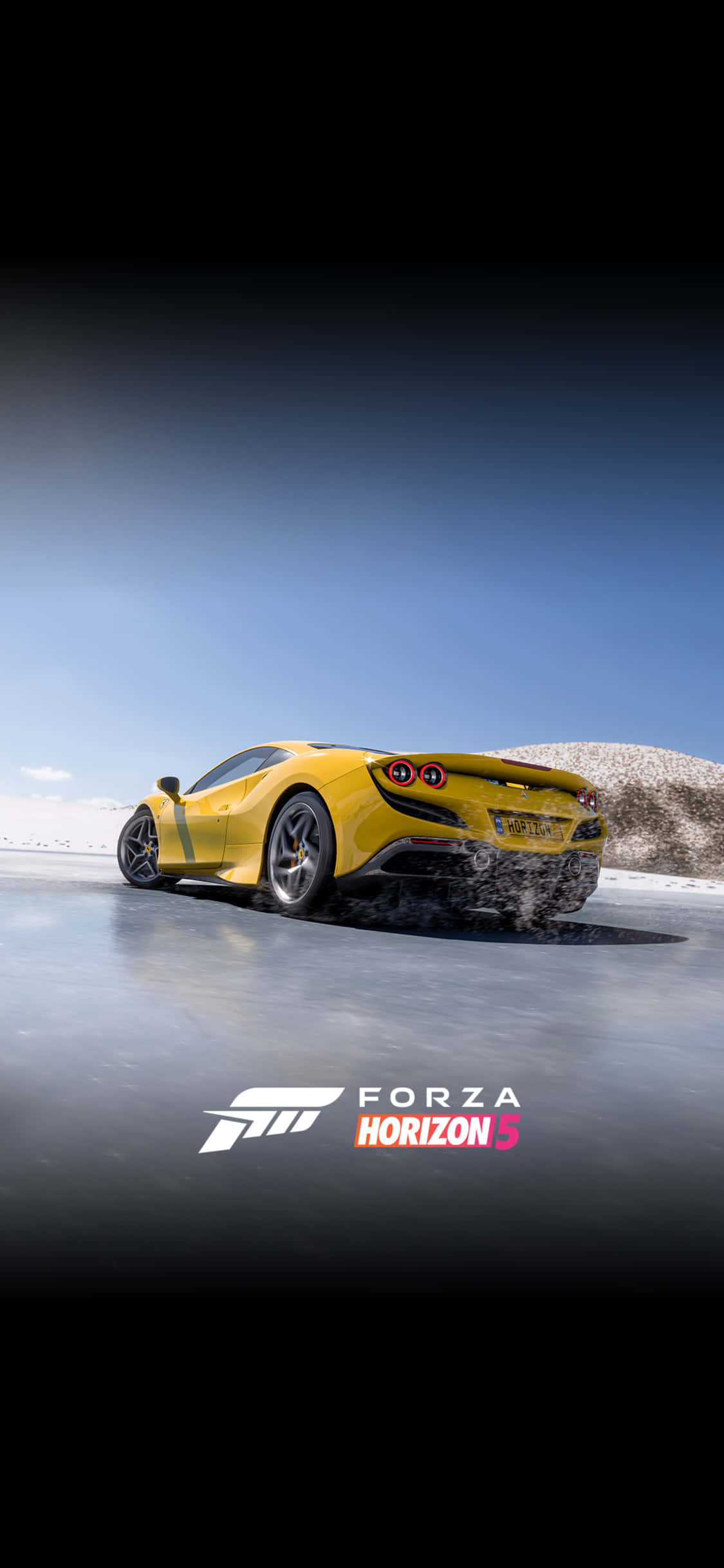خلفية لامبورغيني مسرعة لهاتف iPhone X من لعبة Forza Motorsport 7 خلفية