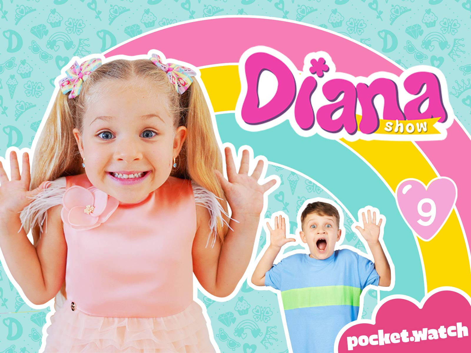 Kids Diana Show رفع الأيدي خلفية