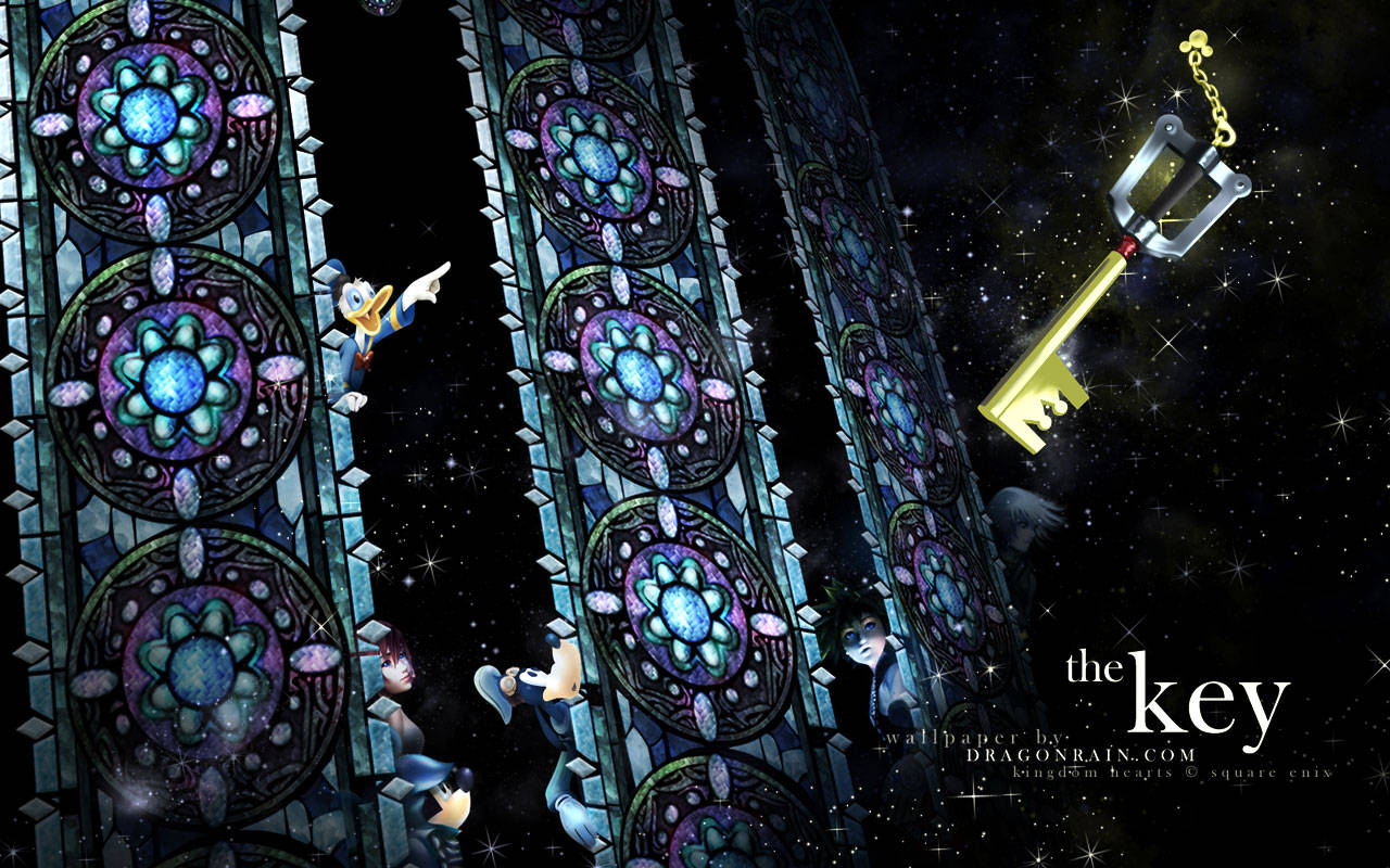 صورة رائعة بشعار Kingdom Heart خلفية