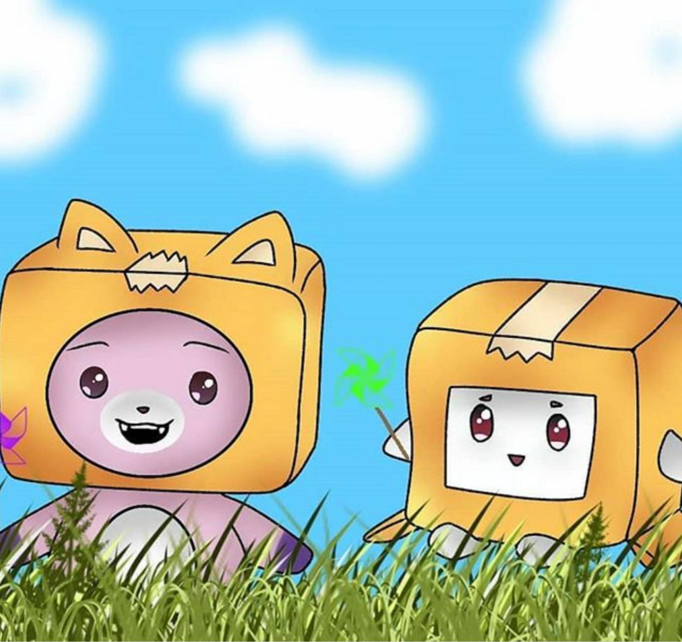 LankyBox بوكسي وفوكسي خلفية