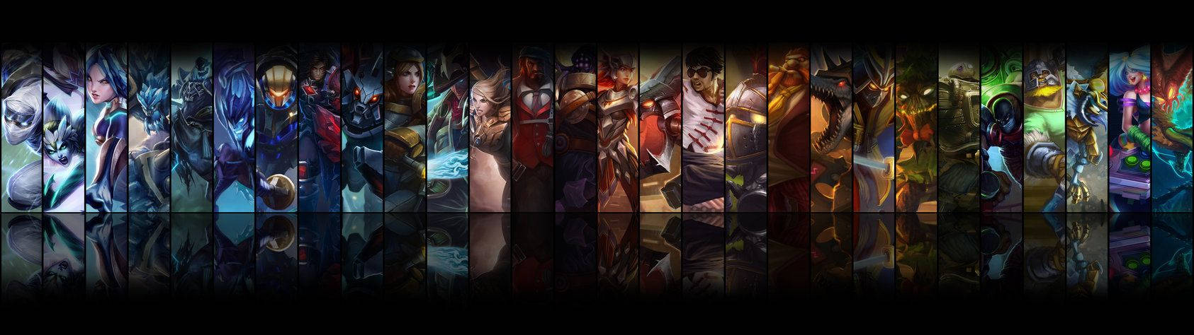 أبطال يخوضون معارك ملحمية عبر شاشتين في League of Legends خلفية
