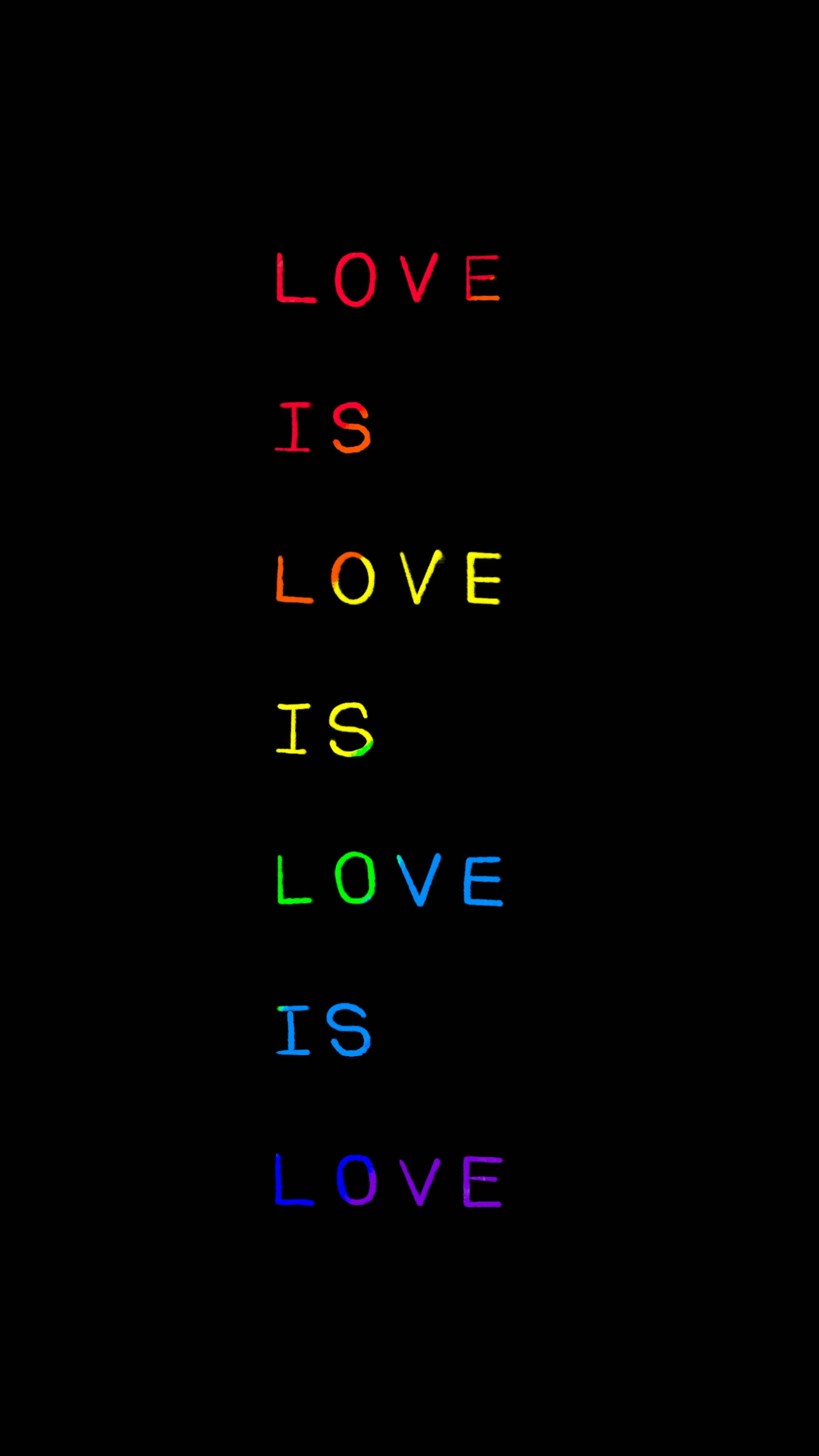 الحب هو الحب نص LGBT هاتف خلفية