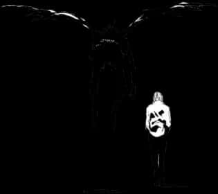 صورة ظلية لـ Light Yagami و Ryuk خلفية