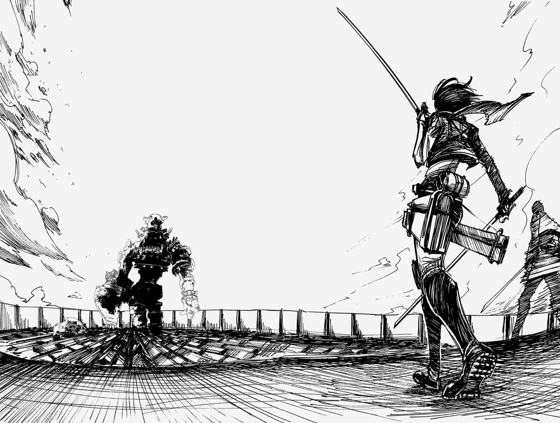 Manga Attack on Titan بدقة 4K خلفية