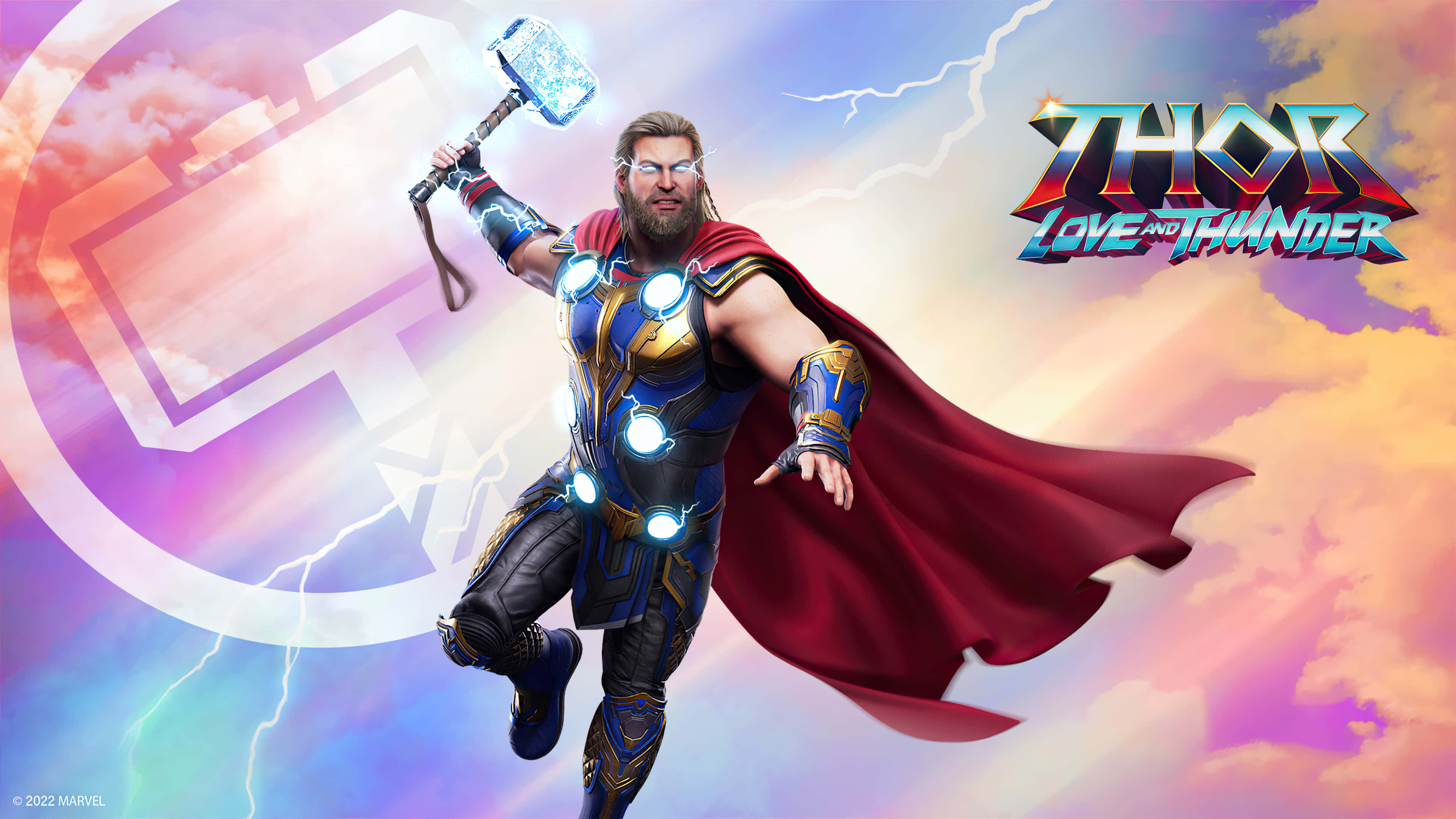 ملصق ثور: حب ورعد Marvel 3440x1440 خلفية