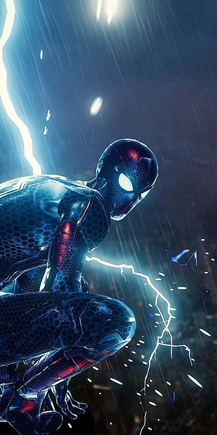 الرعد والرجل العنكبوت في لعبة Marvel PS4 خلفية