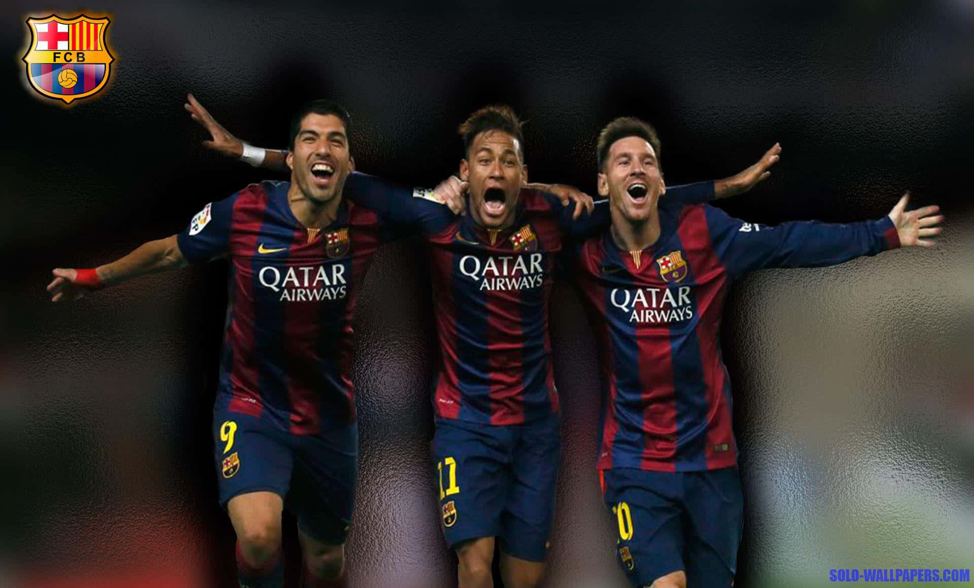 ثلاثي MSN مع نادي برشلونة خلفية