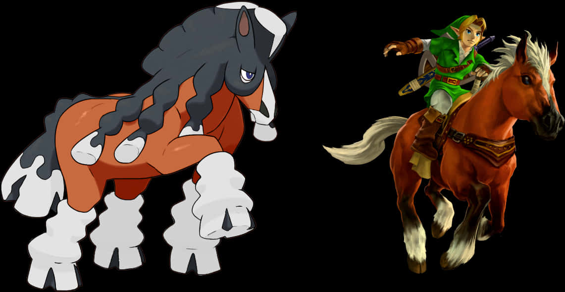 Mudsdale وإيبونا خلفية