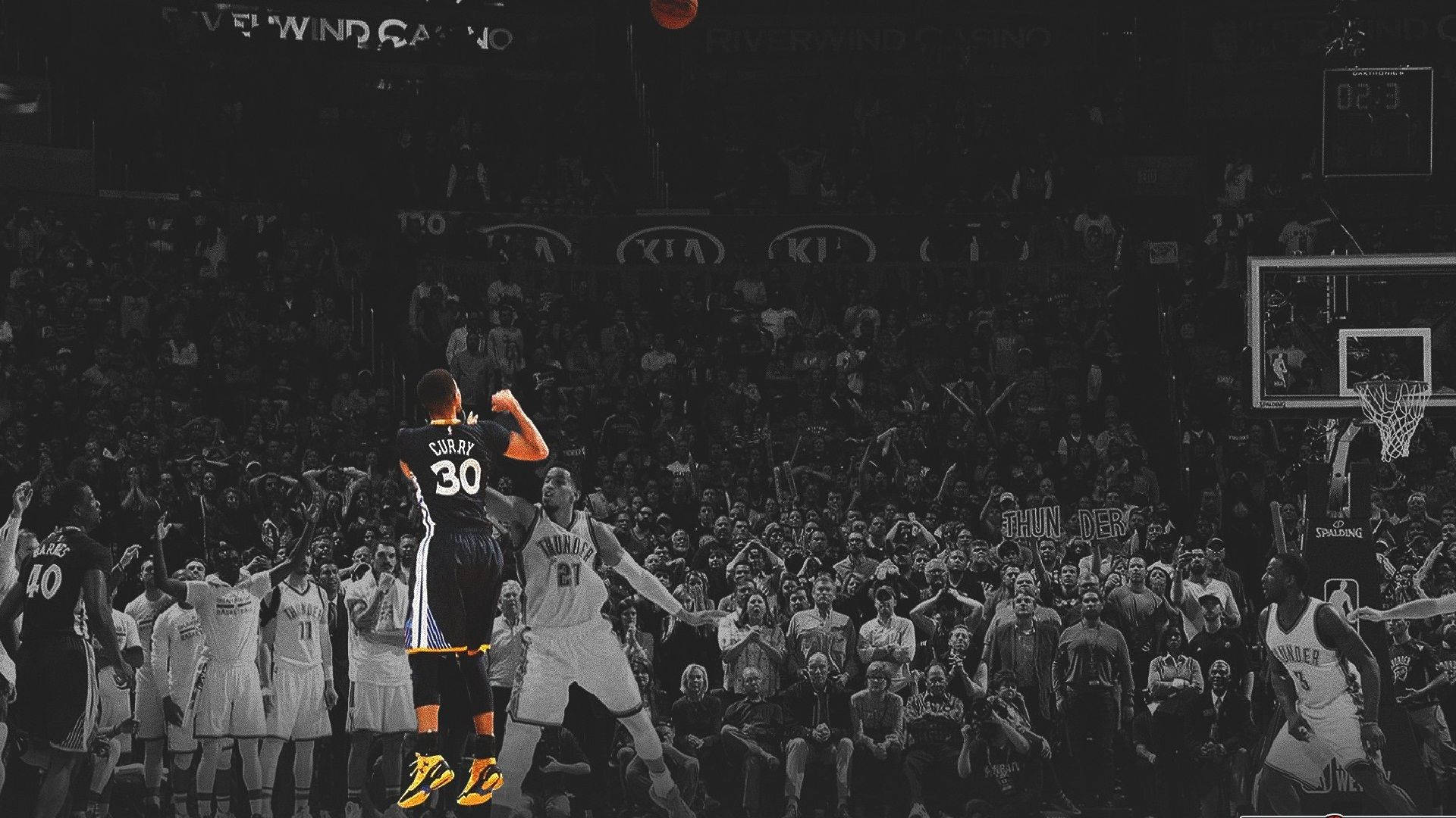 ستيفن كوري سطح مكتب NBA غير مشبع خلفية
