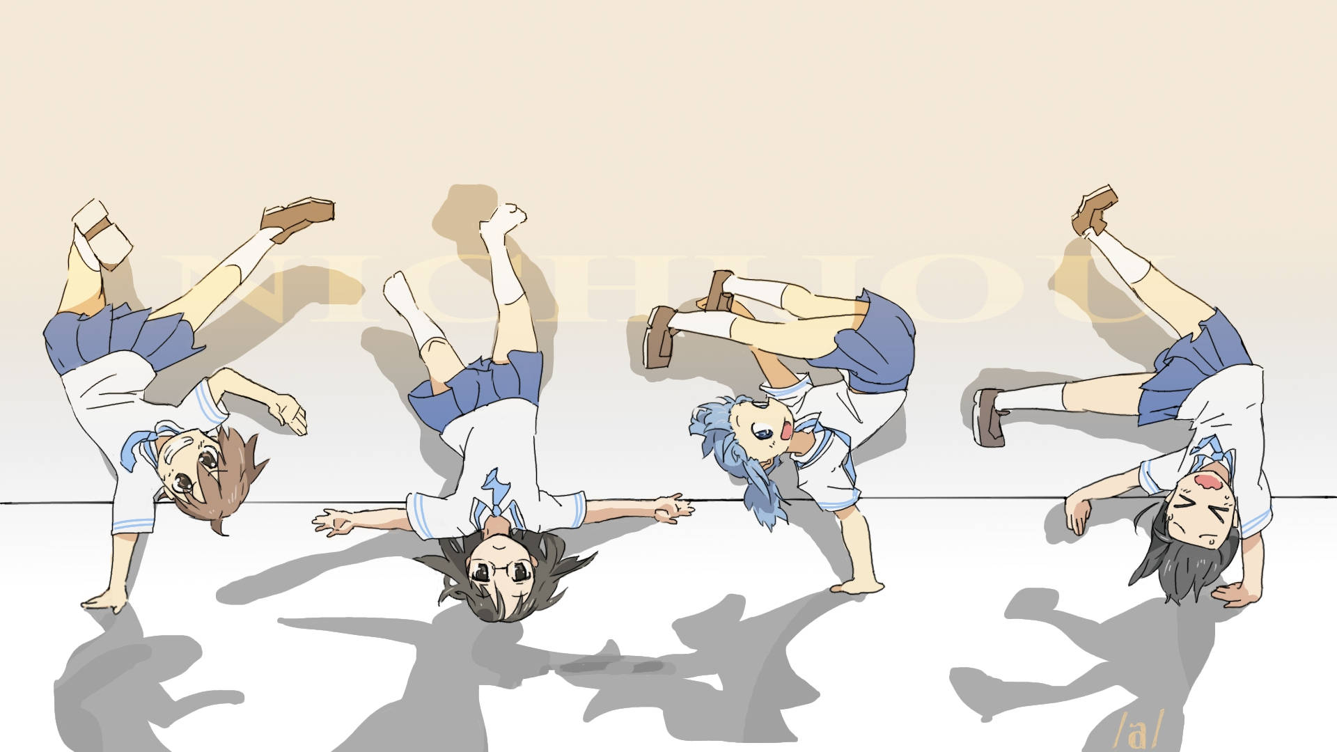 Nichijou شقلبة خلفية