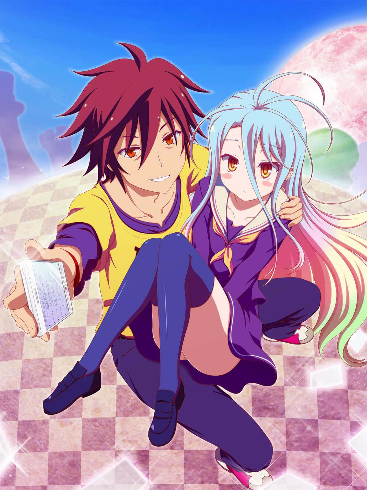صورة سورا وشيرو من No Game No Life خلفية
