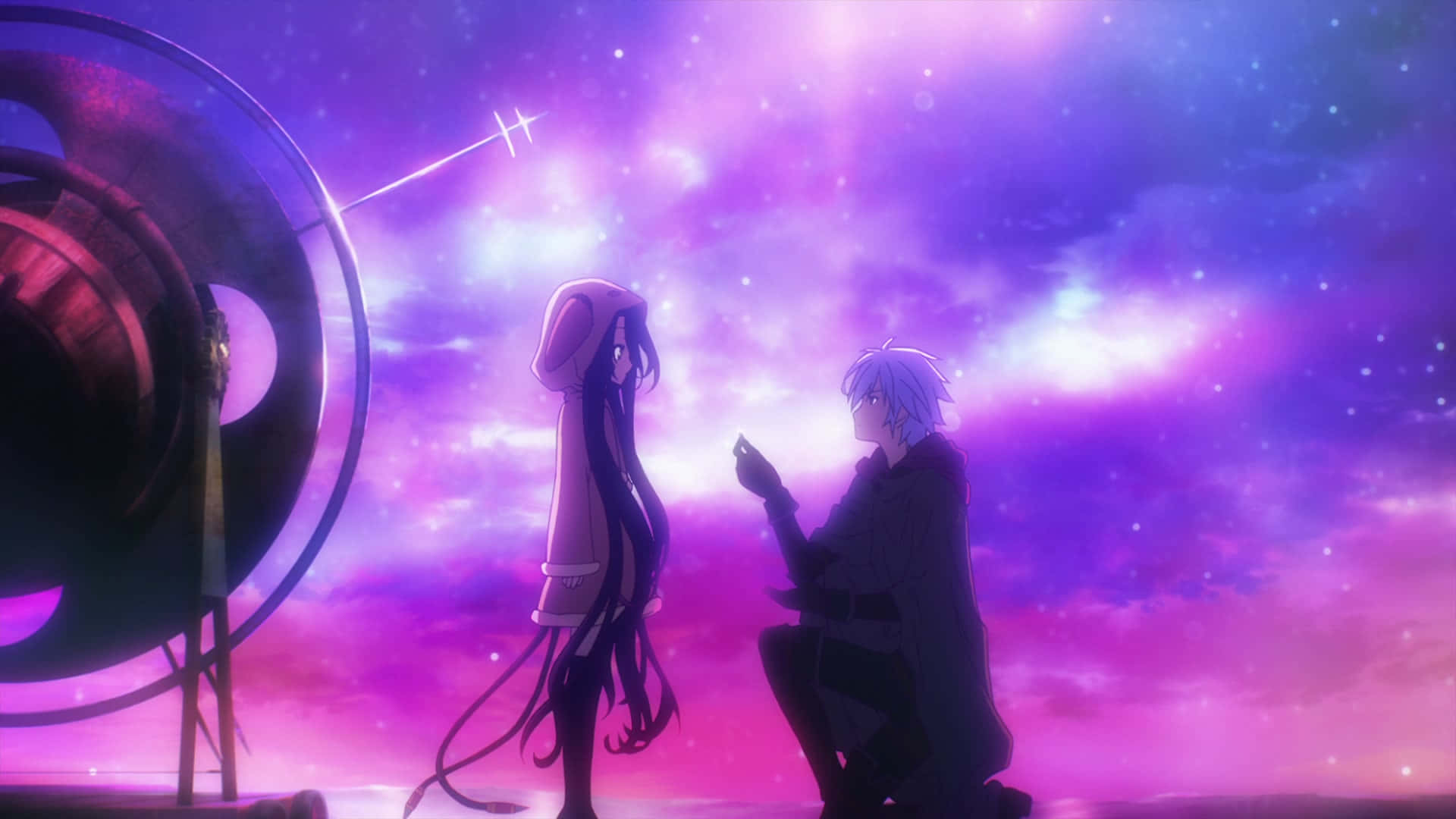 صورة ريكو راكعًا من No Game No Life خلفية