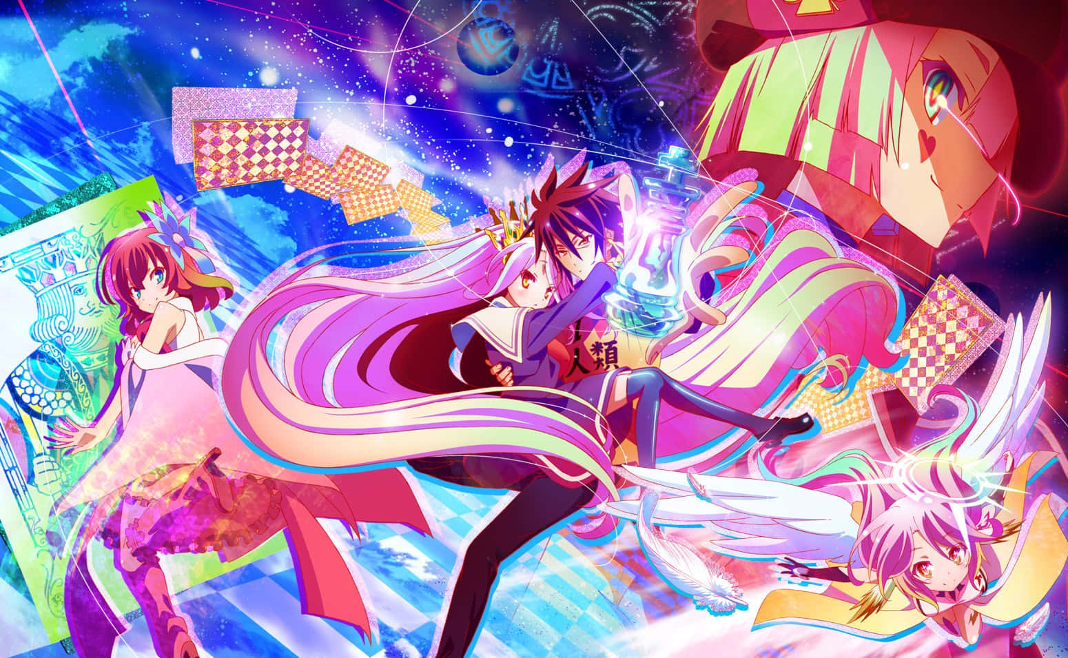 اقفز إلى عالم 'No Game No Life' مع الأخوين سورا وشيرو! خلفية