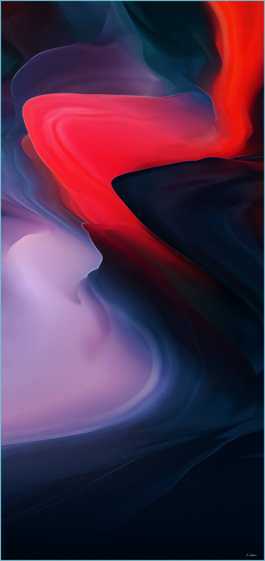 OnePlus 9 Pro الأنيق بتصميم تجريدي أحمر داكن خلفية