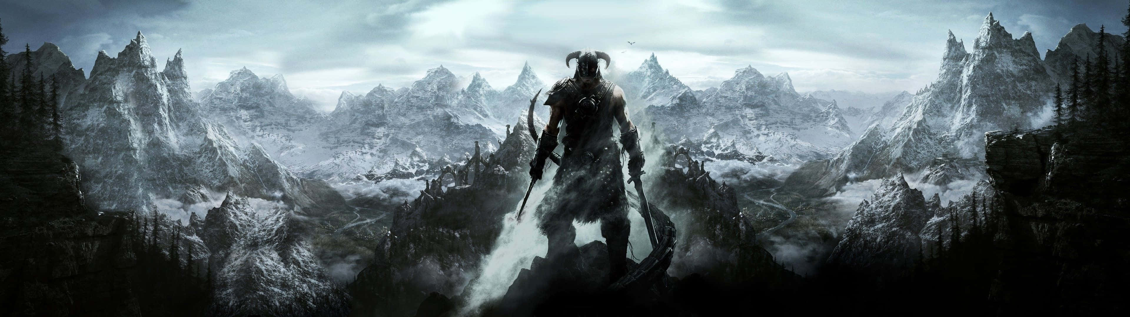 خلفية مذهلة لشاشة Pixel 3 من Skyrim خلفية