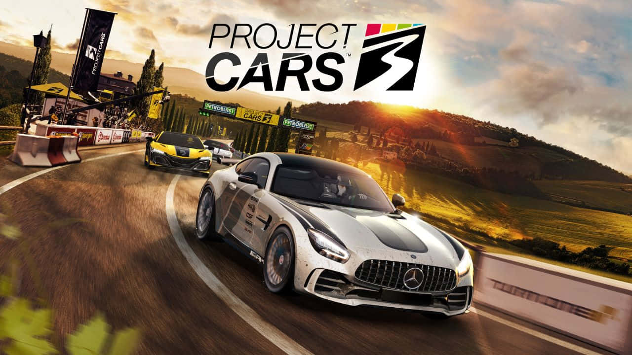 سيارة رمادية خلفية Project Cars بدقة 720p خلفية