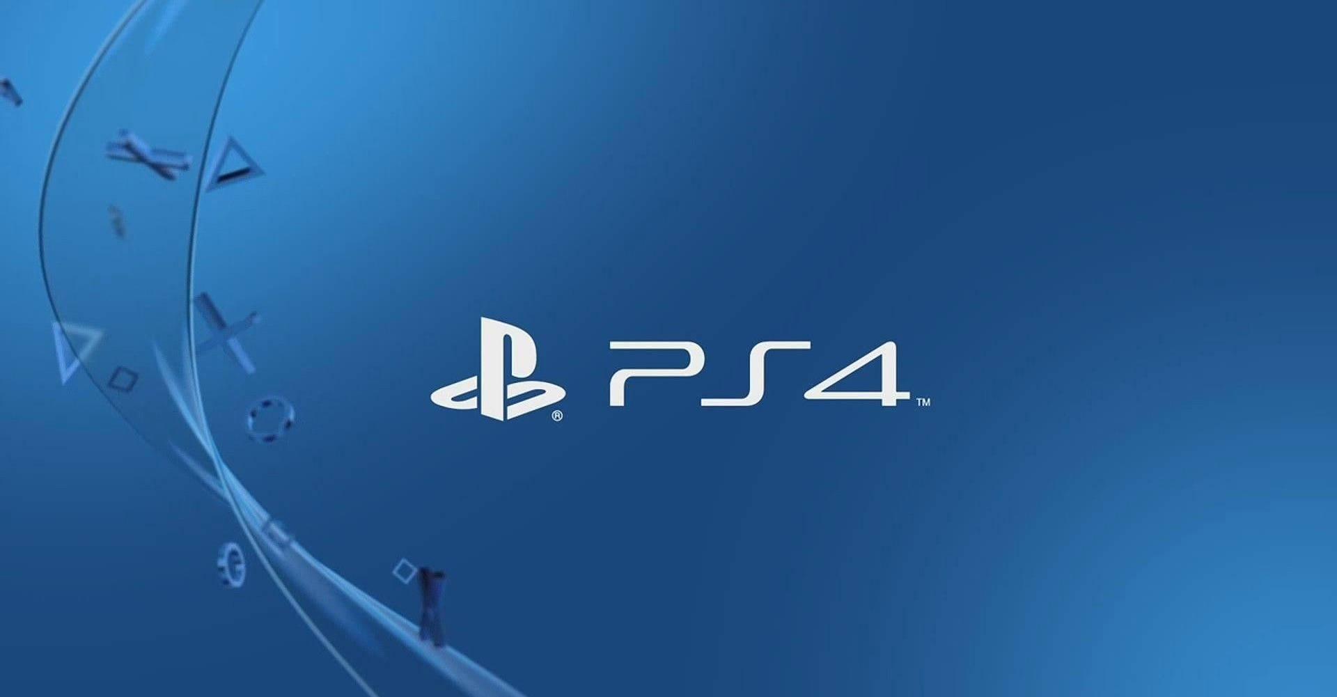 أزرار شكل شعار PS4 خلفية