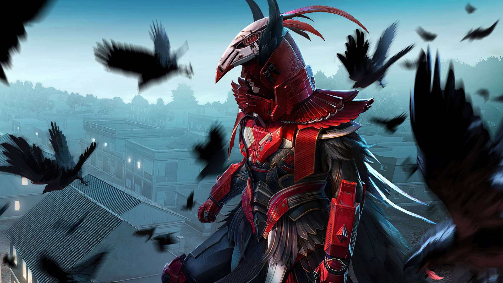 إعلان بدلة PUBG Blood Raven X خلفية