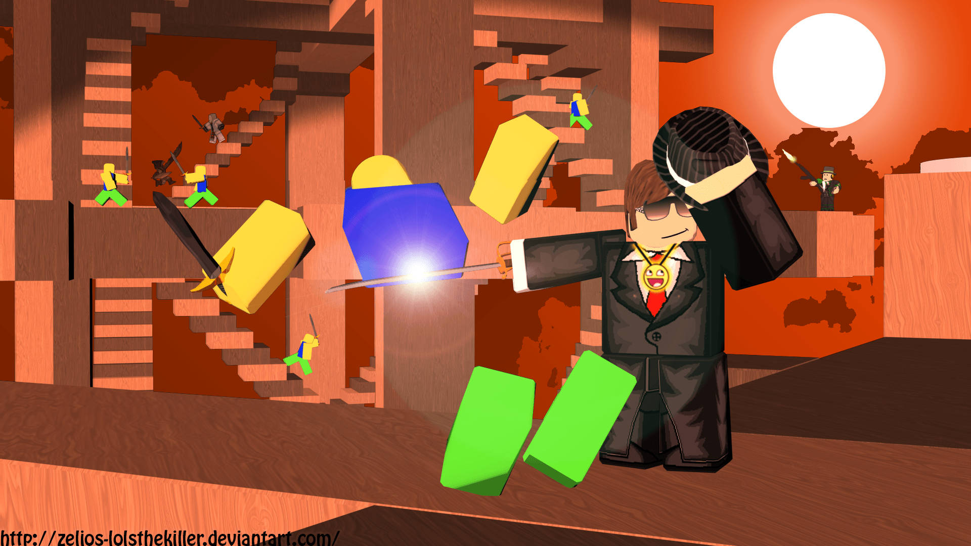 “العب لعبتك المفضلة بأناقة مع شخصية ترتدي البدلة الرسمية في Roblox!” خلفية