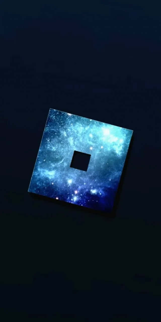 شعار Roblox الأزرق اللامع خلفية