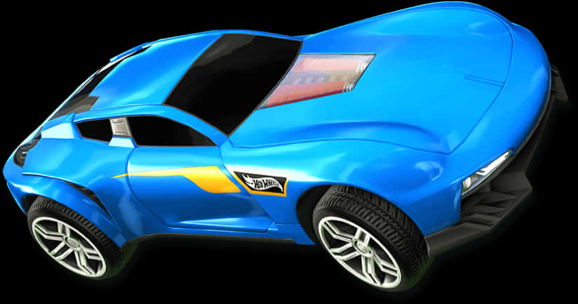 سيارة زرقاء من لعبة Rocket League خلفية