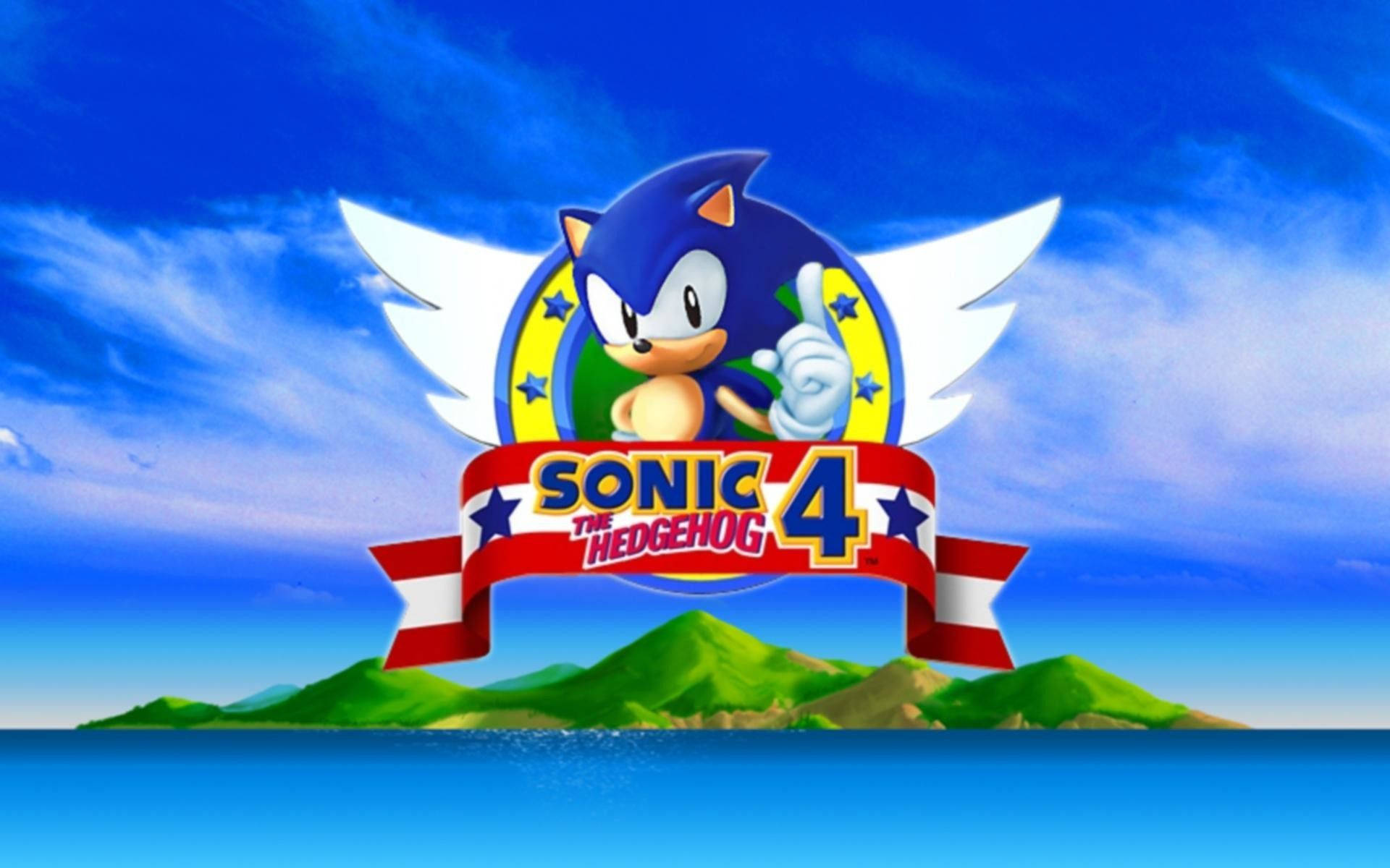غلاف لعبة Sonic the Hedgehog 4 بدقة عالية خلفية