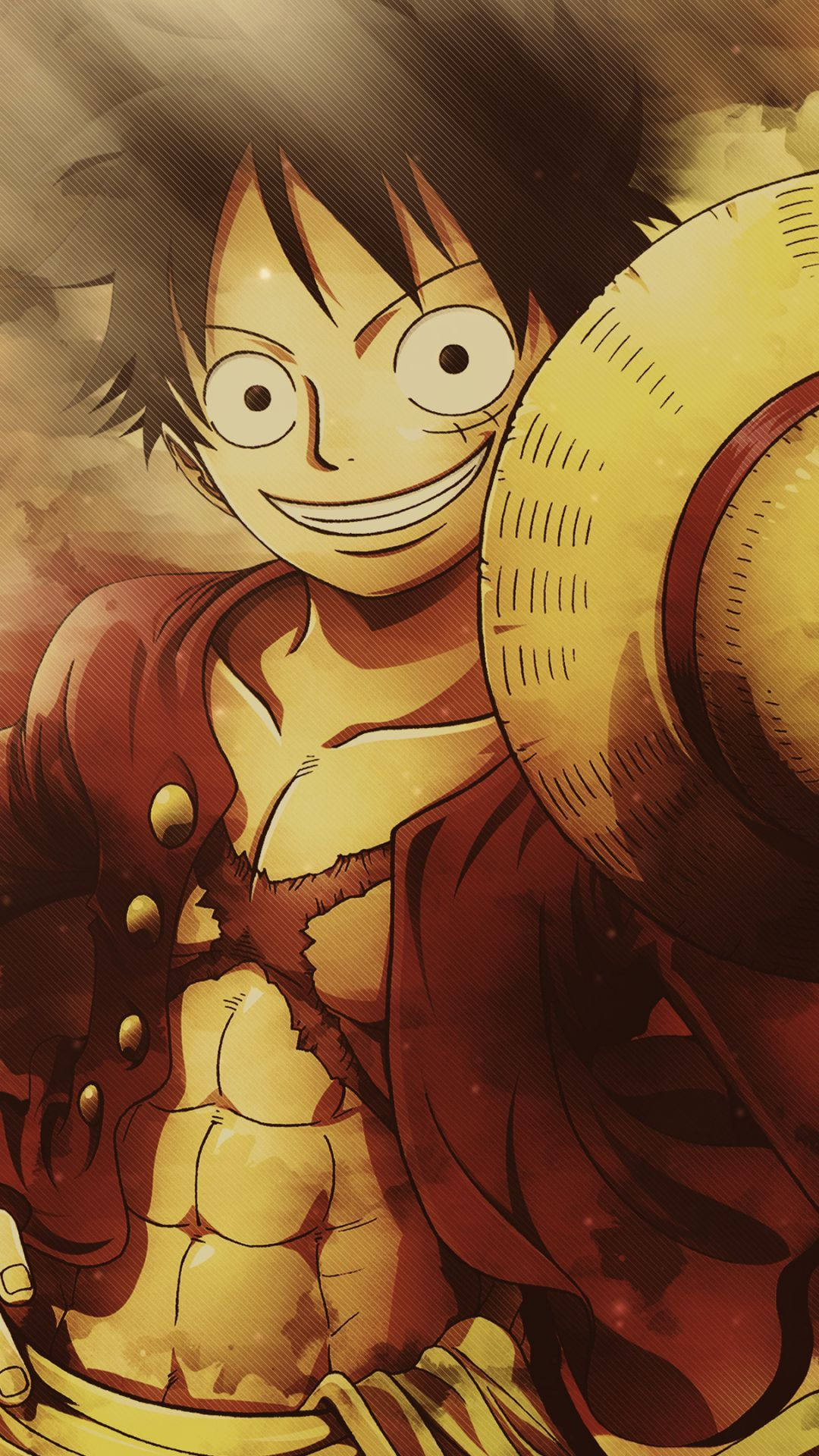 ابتسامة لوفي ذو القبعة straw hat خلفية