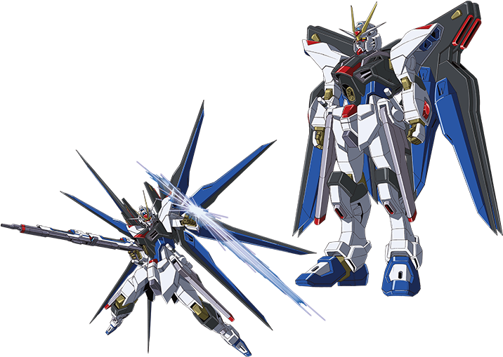 Strike Freedom Gundam وضعيتان خلفية