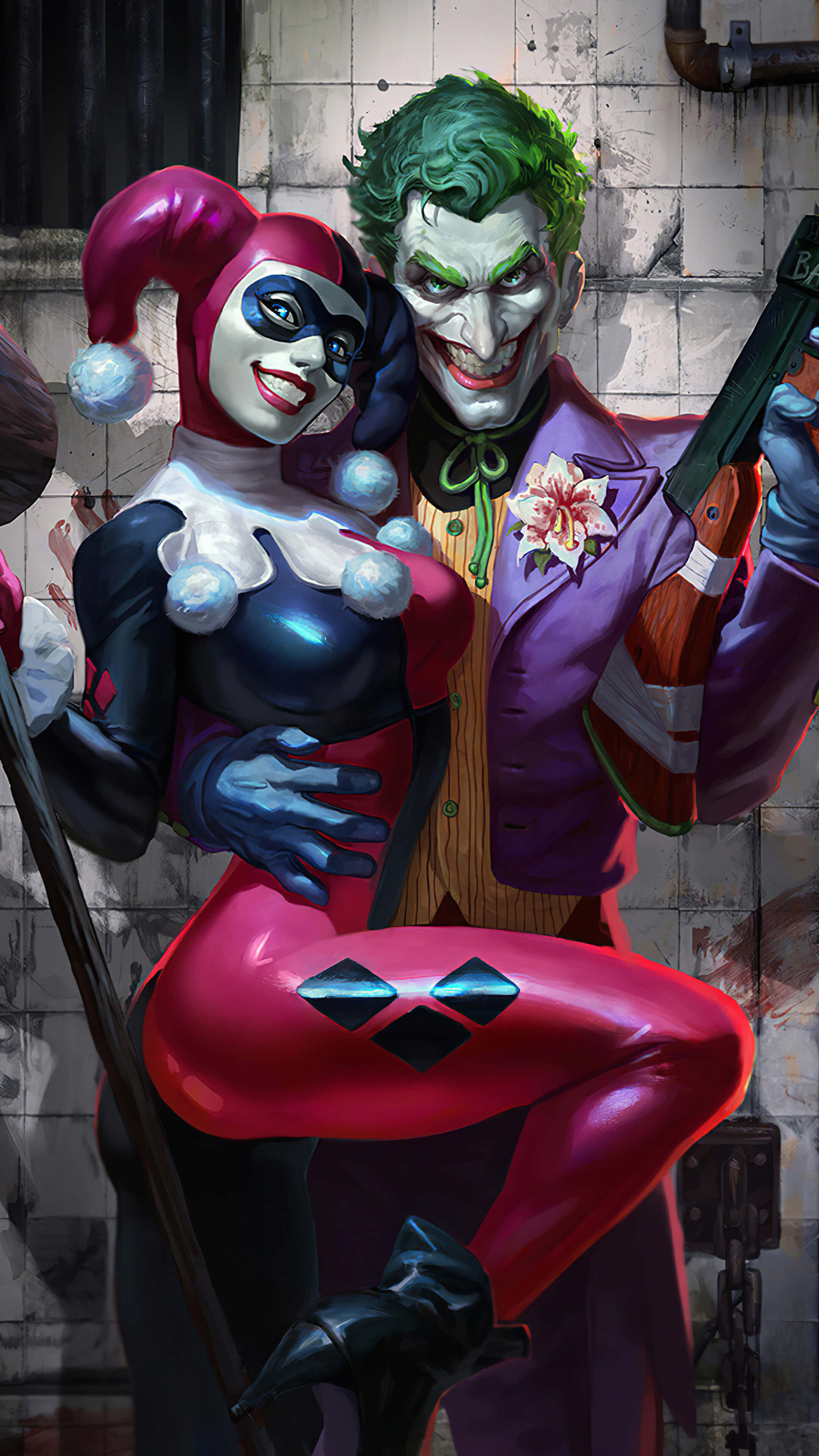 الحب الممنوع بين الجوكر وهارلي كوين يتألق في فيلم Suicide Squad خلفية