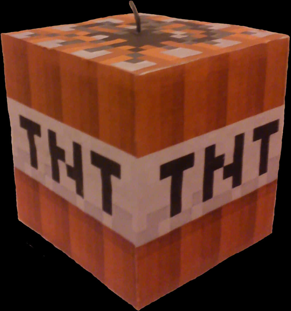 مكعبة T N T في ماين كرافت خلفية