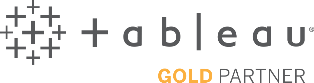 شعار شريك Tableau الذهبي خلفية