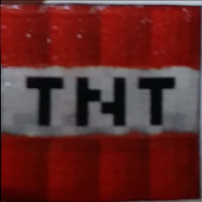 اقتراب من كتلة TNT في ماينكرافت خلفية