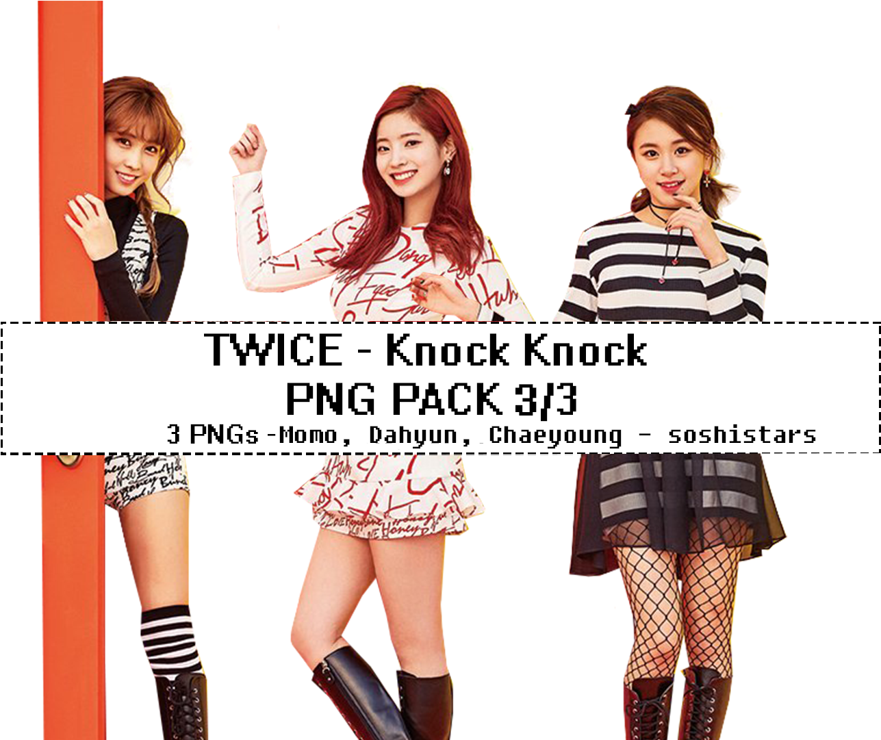 باقة صور Twice Knock Knock PNG خلفية