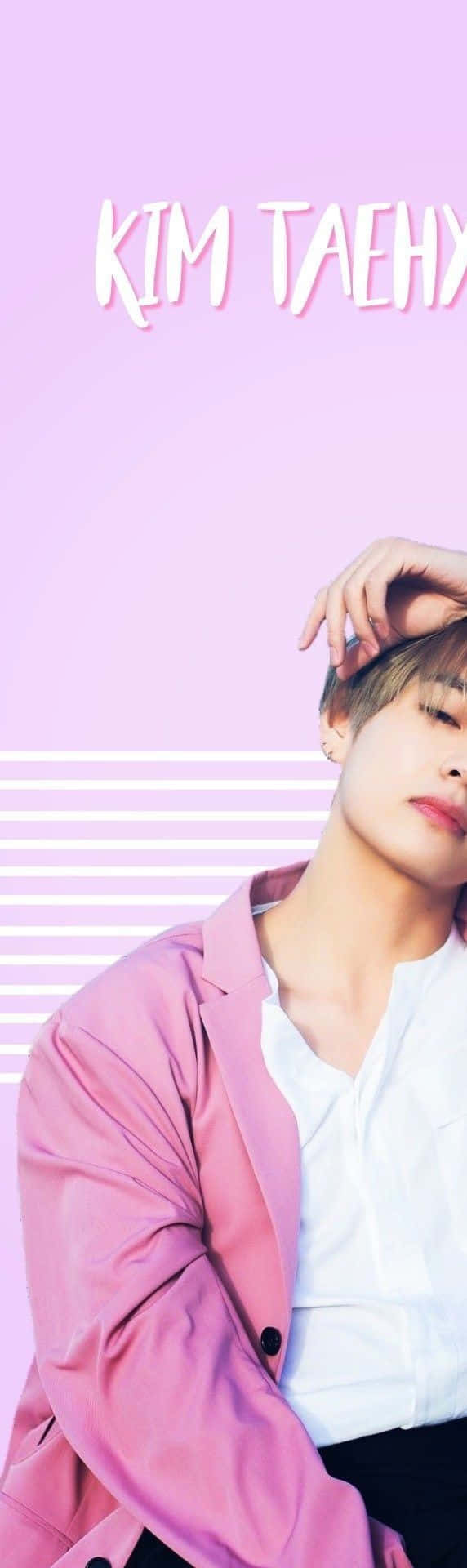 V من BTS يضيء المسرح خلفية