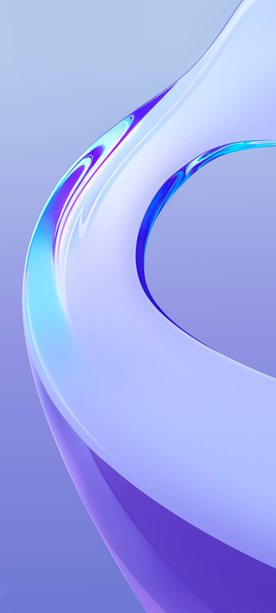 شكل زجاجي أرجواني لـ Vivo Y20 خلفية