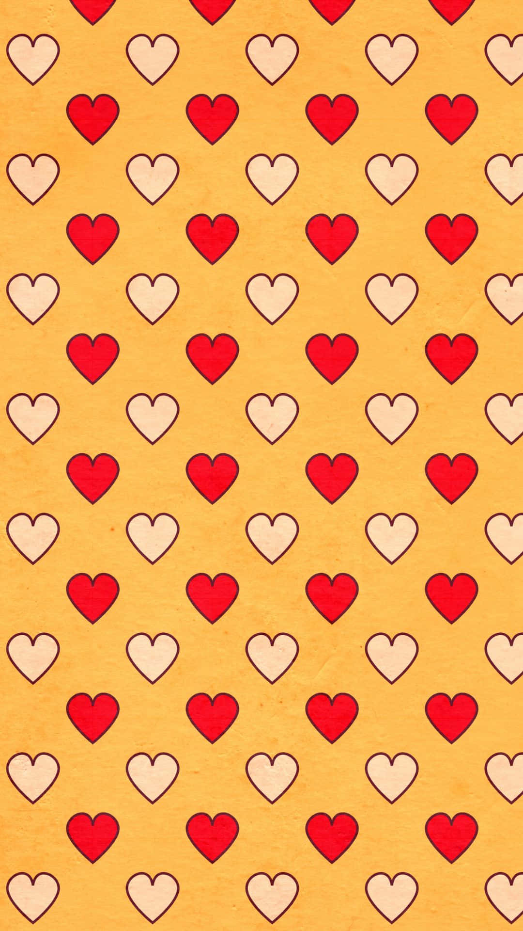 خلفية نمط قلوب حمراء بتصميم VSCO الجمالي خلفية