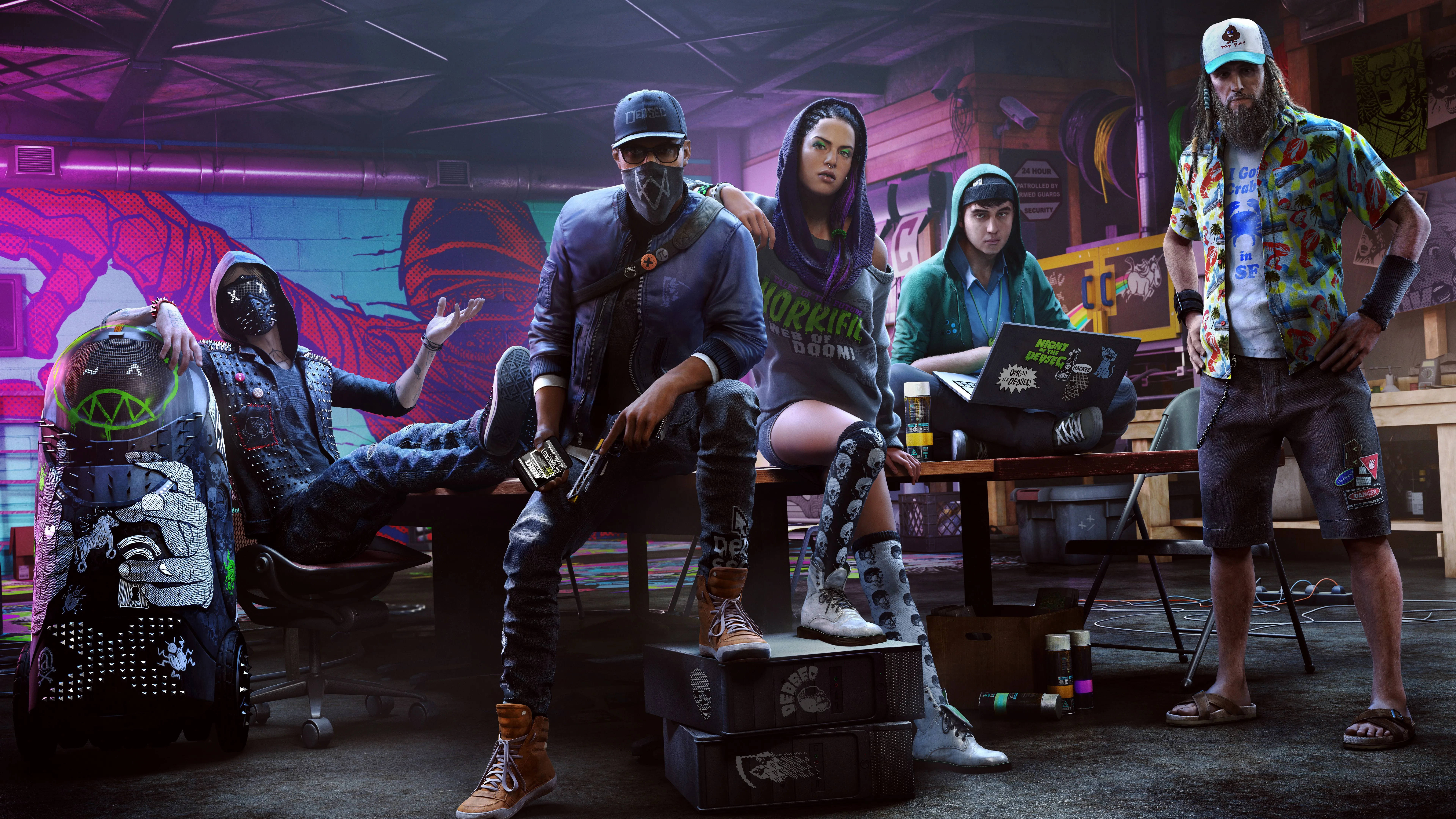 ألعاب Watch Dogs 2 بدقة 8K خلفية
