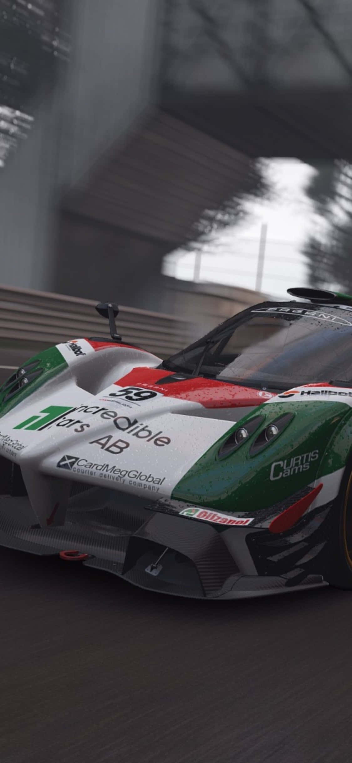 خلفية آيفون X من لعبة Project Cars سيارة سباق إيطالية خلفية