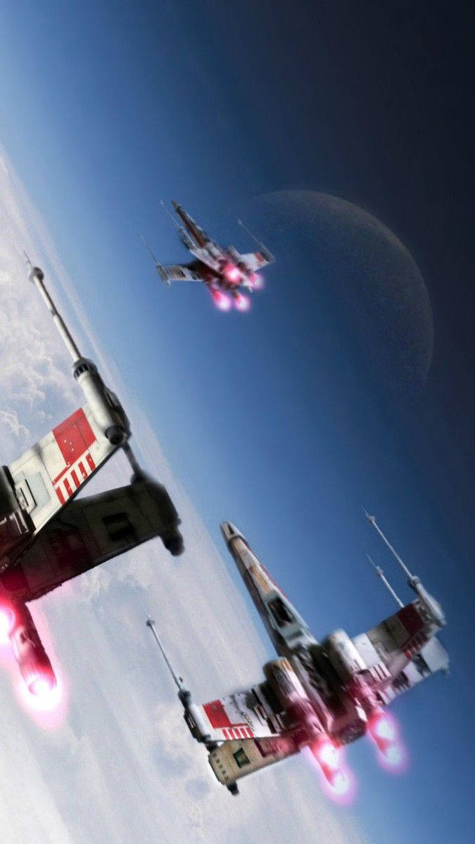 خلفية هواتف X-Wings من حرب النجوم خلفية
