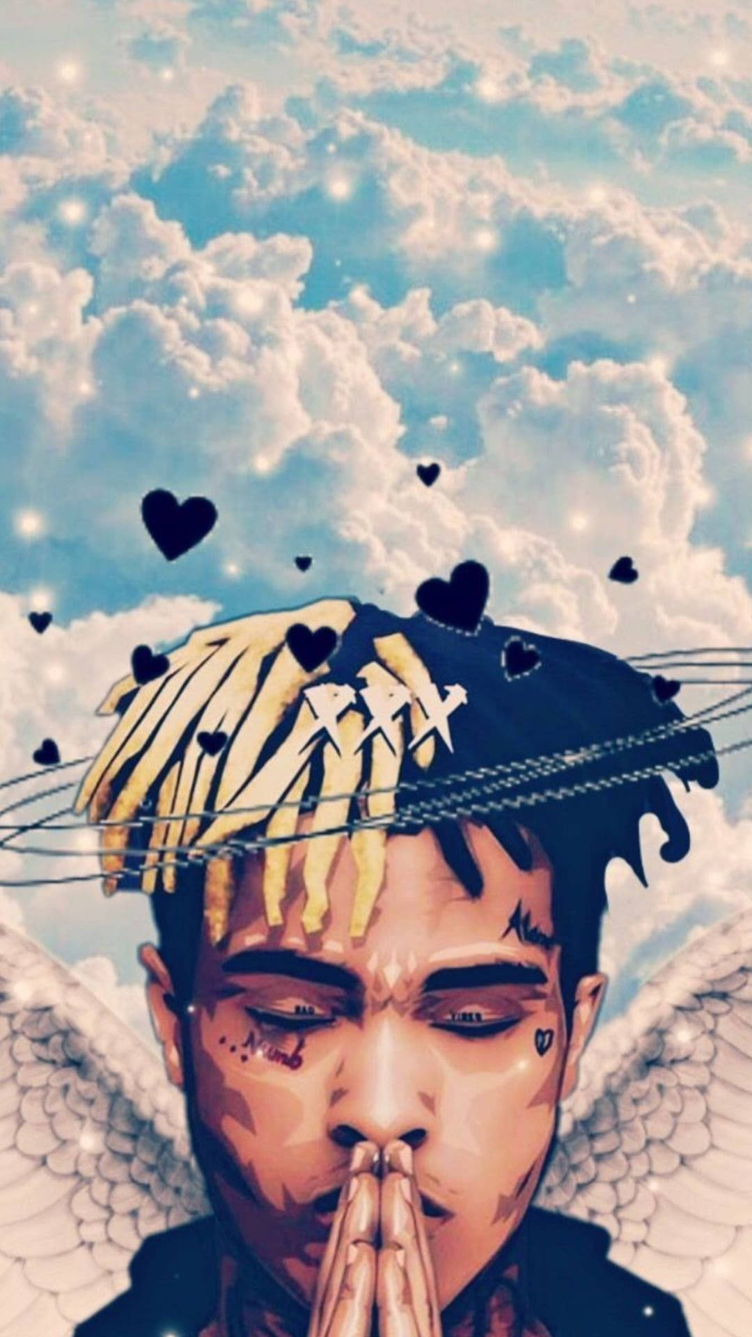 أجنحة ملاك XXXTentacion أنمي خلفية