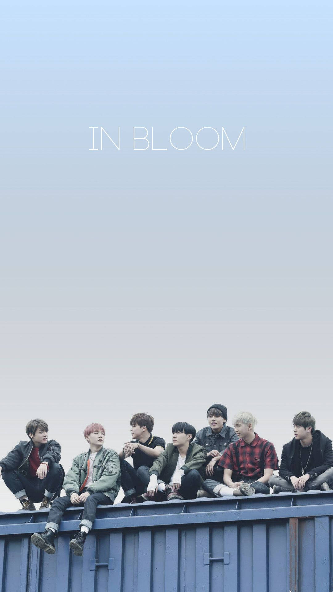 أجواء جمالية لفرقة BTS في bloom خلفية