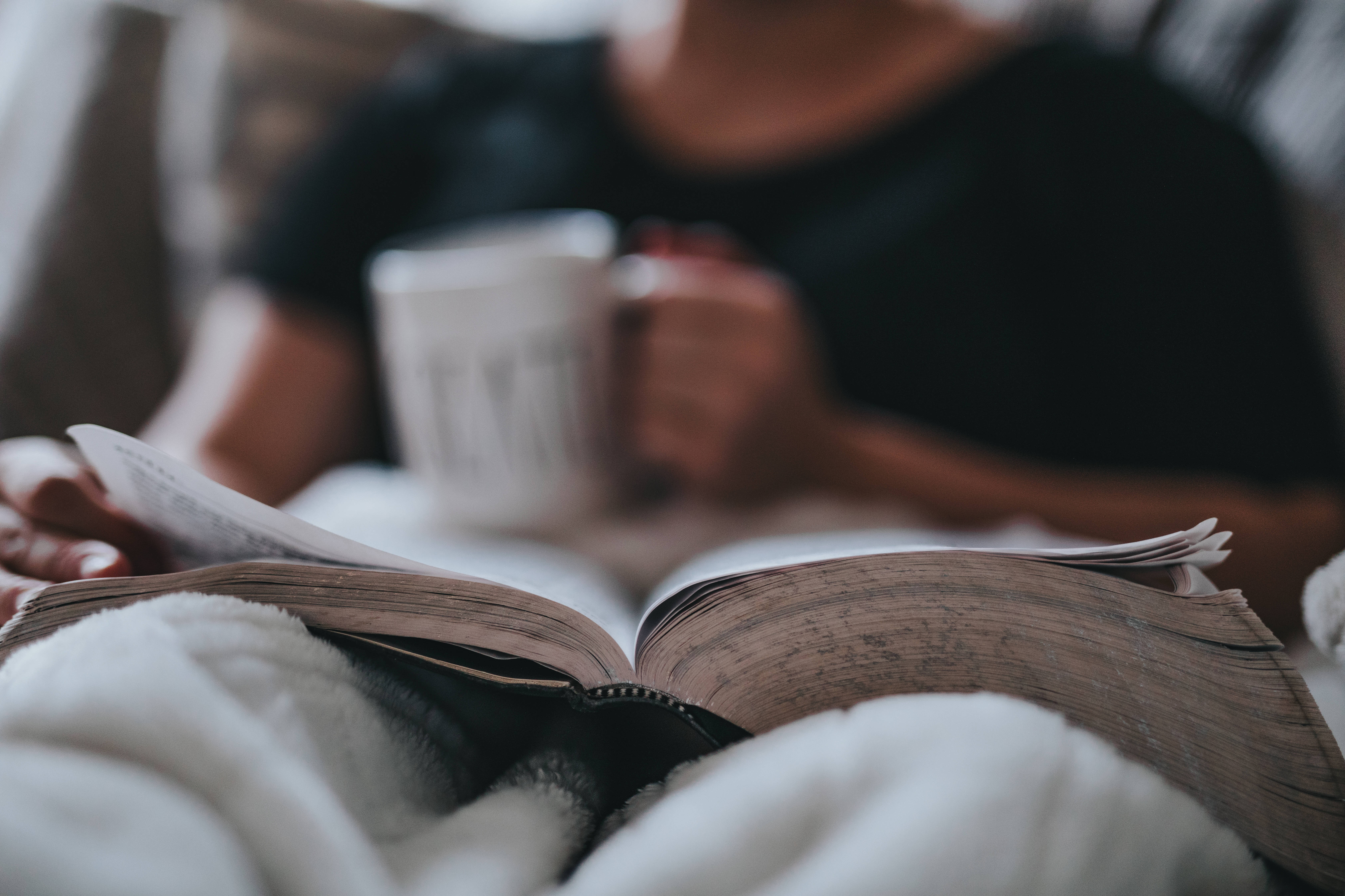 أجواء كتاب دافئة خلفية