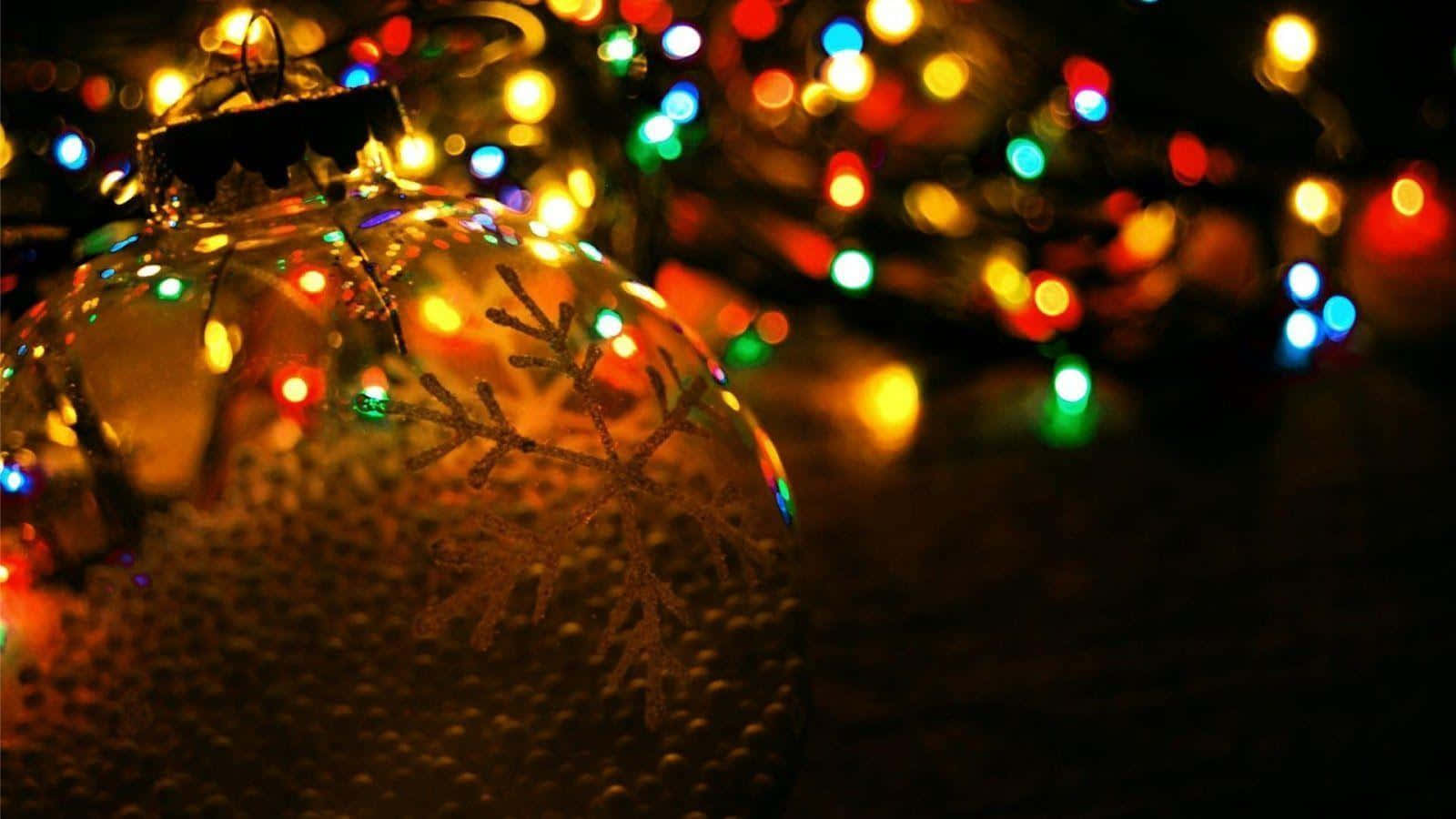 أضواء زينة عيد الميلاد خلفية