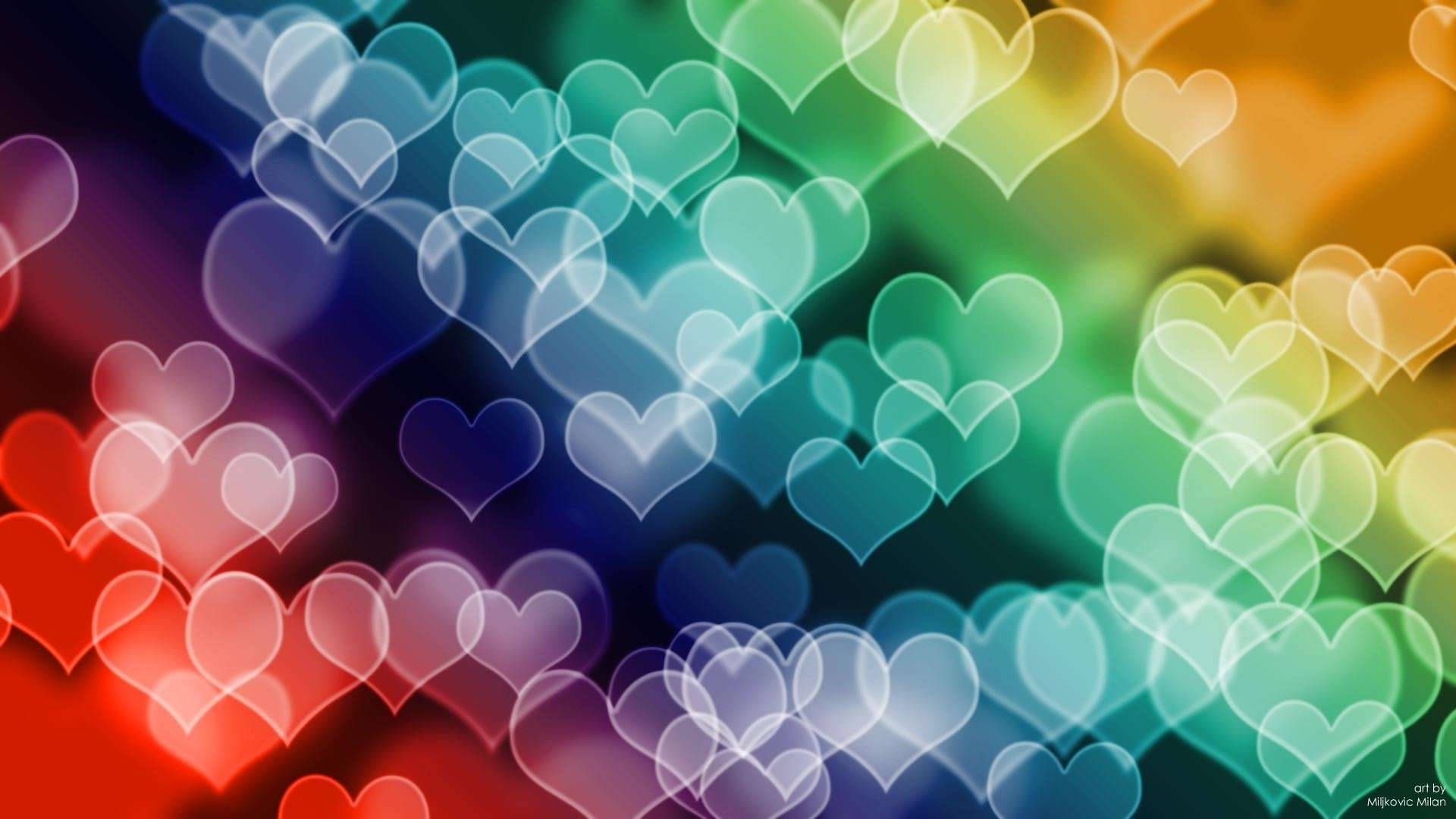 خلفية قلوب 22 - 1920 × 1080 بدقة 1920x1080