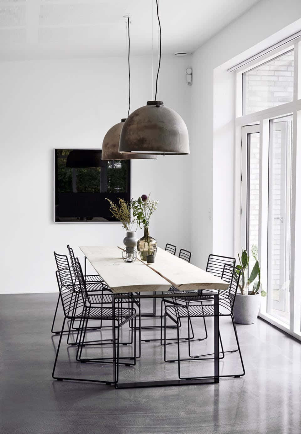 أعمال فنية جمالية بسيطة بلوحة ألوان أبيض وأسود خلفية